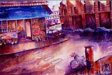 The Forgotten Postcards - VII, Painting by Ivan Gomes, Watercolour on Paper(Winsor and  Newton, Archival Acid Free paper), 15 x 22 inches 