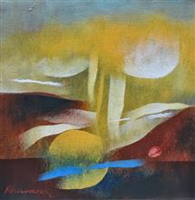 Untitled, painting by Bhawana Choudhary, Acrylic on Canvas, 12 x 12 inches 