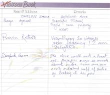 Coments from Visitors - 1