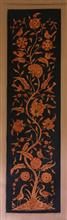 Tree of Life - 2, Painting by T. Mahicha, Natural Dyes on Cotton, 73 x 23 inches