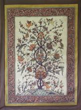 Tree of Life - 26, Painting by Praveena Mahicha, Natural Dyes on Silk, 50 x 38 inches