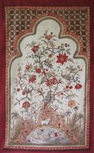 Tree of Life - 38, Painting by Praveena Mahicha, Natural Dyes on Cotton, 43 x 27 inches