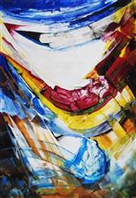 Meditation, painting by Satish Pimple, Acrylic on Canvas, 41 x 28 inches