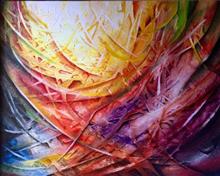 Oblivion, painting by Anuj Malhotra, Mixed Media on Canvas, 36 x 45 inches