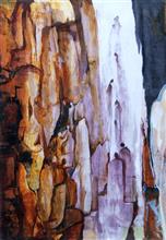 Rising, painting by Satish Pimple, Acrylic on Canvas, 41 x 28 inches