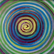 Untitled - 10, painting by Varsha Randiwe, Oil on Canvas, 12 x 12 inches