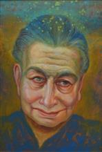 Untitled - 11, painting by Kishor Randiwe, Oil on Canvas, 35.5 x 23.5 inches