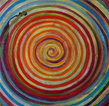 Untitled - 11, painting by Varsha Randiwe, Oil on Canvas, 12 x 12 inches