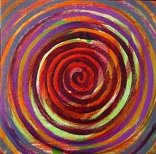 Untitled - 3, painting by Varsha Randiwe, Oil on Canvas, 12 x 12 inches