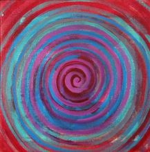 Untitled - 6, painting by Varsha Randiwe, Oil on Canvas, 12 x 12 inches