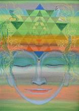 Untitled - 7, painting by Kishor Randiwe, Oil on Canvas, 35.5 x 23.5 inches