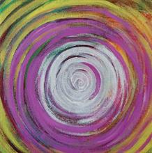 Untitled - 7, painting by Varsha Randiwe, Oil on Canvas, 12 x 12 inches