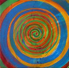 Untitled - 9, painting by Varsha Randiwe, Oil on Canvas, 12 x 12 inches