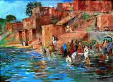 Ghat - In stock painting