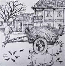 Rural-Life - In stock painting