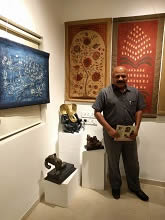Mandar Pandit, a friend and well wisher of Indiaart at Indiaart Gallery, Pune