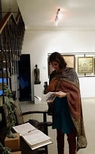 Guests at Indiaart Gallery