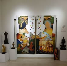 Abstract Ajanta paintings