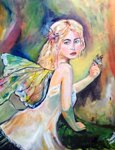 Pixie girl, Painting by Namrata Ghugre