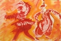 Dandiya, Painting by Balwant Patil