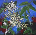 Flowers XII, Painting by Chitra Vaidya
