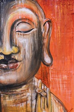 Buddha, Painting by Indrani Banerjee
