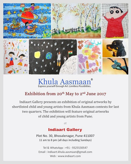 Khula Aasmaan exhibition at Indiaart Gallery, Pune