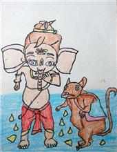 painting by Aaradhya Lakhan