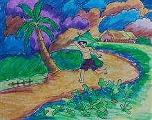 painting by Aditya Raj Bora