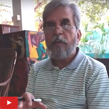 पोस्टकार्ड पेंटींग - चित्रकार मिलिंद फडके पोस्टकार्डवरील कला ह्या विषयाच्या तांत्रिक बाबींबद्दल बोलताना