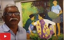 Artist Shashikant Bane takes us on a tour of his recent oil paintings at Indiaart Gallery, Pune