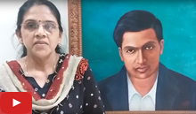 डॉ. गौरी अंबिका यांनी काढलेले श्रीनिवास रामानुजन यांचे चित्र - भाग-२