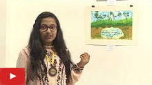 विदिशा अजमेरा, जमनाबाई नरसी स्कूल, मुंबई - तिच्या चित्राविषयी बोलताना 