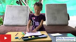 Young Yulia paints at Indiaart Gallery