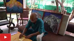 पेंटींग व्हिडिओ - चित्रकार किशोर रणदिवे  पोस्टकार्ड वर हिमालय पेंटींग