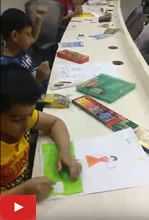 Khula Aasmaan painting workshop for children at Infosys, Pune - Part 1