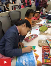 Khula Aasmaan painting workshop for children at Infosys, Pune - Part 2