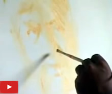 पोर्ट्रेट पेंटिंग विडिओ - वासुदेव कामत द्वारा पोर्ट्रेट पेंटिंग प्रात्यक्षिक - २