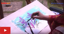 वॉटरकलर पेंटिंग विडिओ - चित्र प्रात्यक्षिक - चित्रकार चित्रा वैद्य द्वारा - भाग १