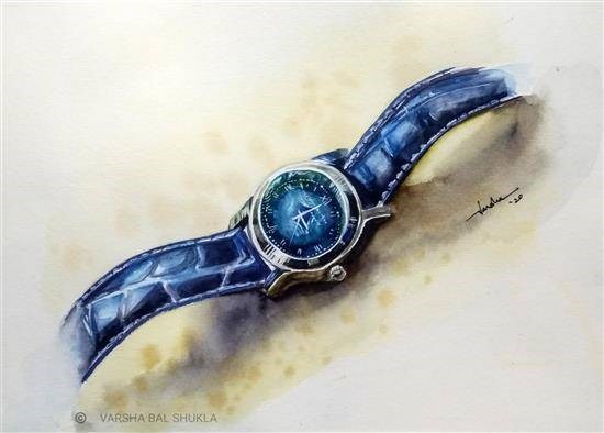 Time piece, painting by Varsha Shukla