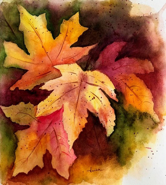 Autumn, painting by Varsha Shukla