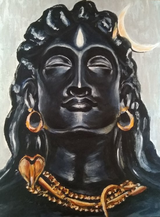 Shiva, painting by Varsha Shukla