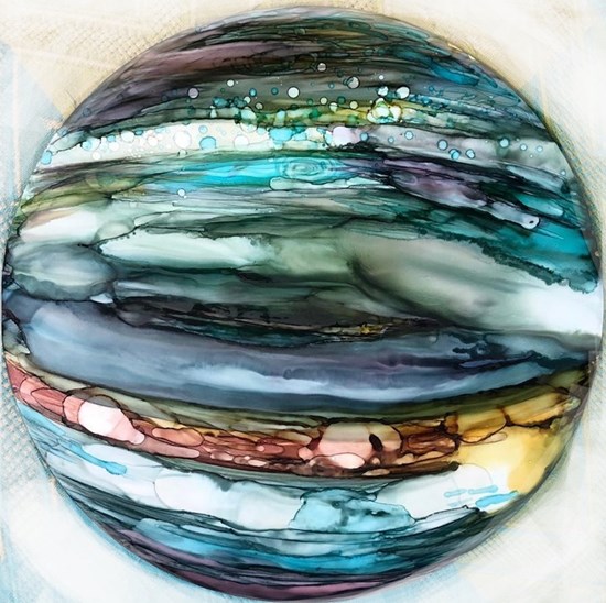 Planet, painting by Varsha Shukla