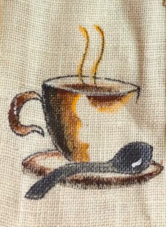 The Coffee Cup !!, painting by Varsha Shukla