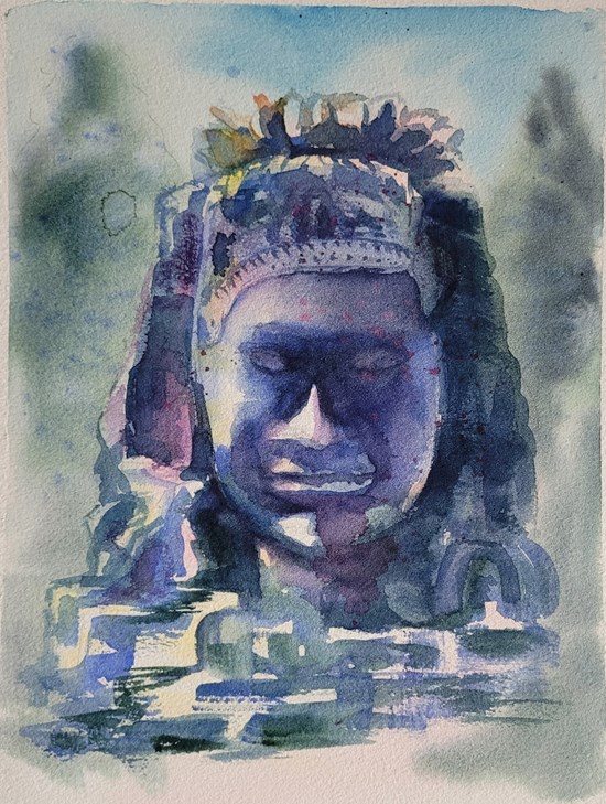 Meditate, painting by Varsha Shukla