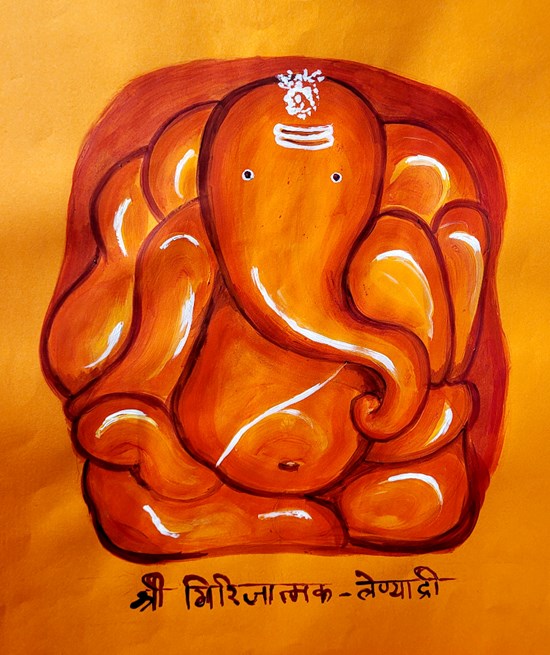 Shri Girijatmak, painting by Varsha Shukla