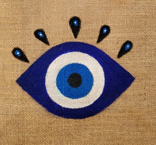 The Evil Eye, painting by Varsha Shukla