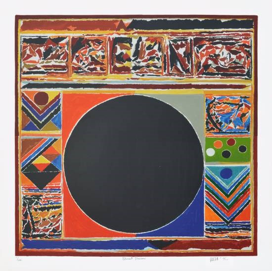 Bharat Bhoomi, painting by S H Raza