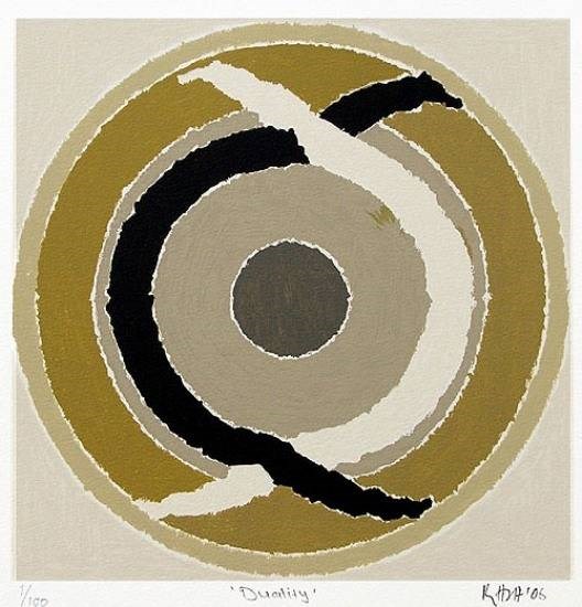 Duality, painting by S H Raza