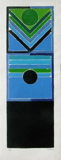 Untitled III, painting by S H Raza